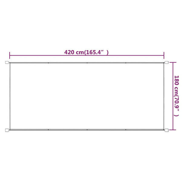 Okomita tenda plava 180 x 420 cm od tkanine Oxford 148467