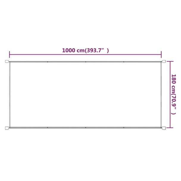 Okomita tenda plava 180 x 1000 cm od tkanine Oxford 148470