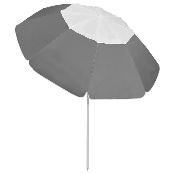 Suncobran za plažu antracit 300 cm 314718