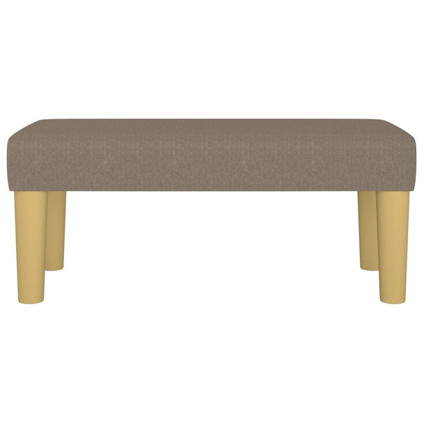 Klupa smeđesiva 70 x 30 x 30 cm od tkanine 346628