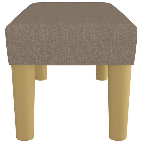 Klupa smeđesiva 70 x 30 x 30 cm od tkanine 346628