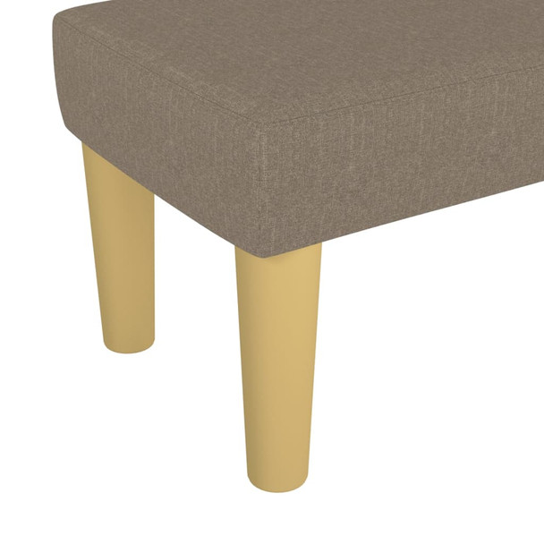 Klupa smeđesiva 70 x 30 x 30 cm od tkanine 346628