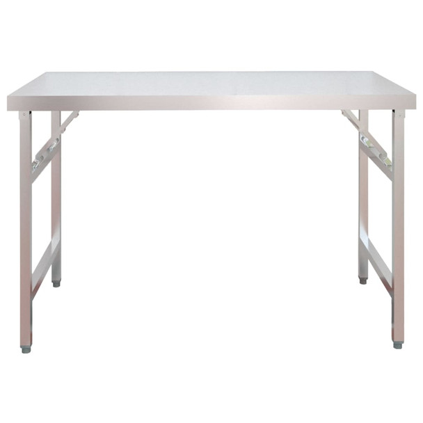 Kuhinjski radni stol s policom 120x60x115 cm nehrđajući čelik 3155991