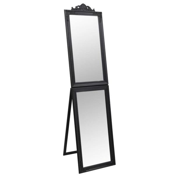 Samostojeće ogledalo crno 45 x 180 cm 351527