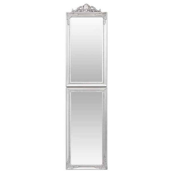 Samostojeće ogledalo srebrno 45 x 180 cm 351526