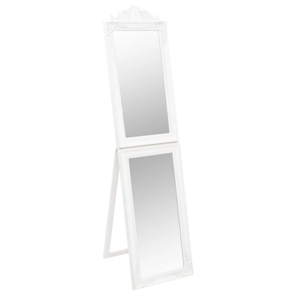 Samostojeće ogledalo bijelo 40 x 160 cm 351520