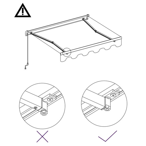 Tenda na automatsko uvlačenje 300 x 250 cm narančasto-smeđa 3055259