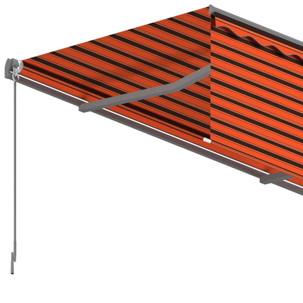 Automatska tenda na uvlačenje s roletom 6x3 m narančasto-smeđa 3069490