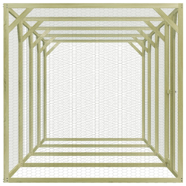 Kavez za kokoši od impregnirane borovine 1,5 x 6 x 1,5 m 278405