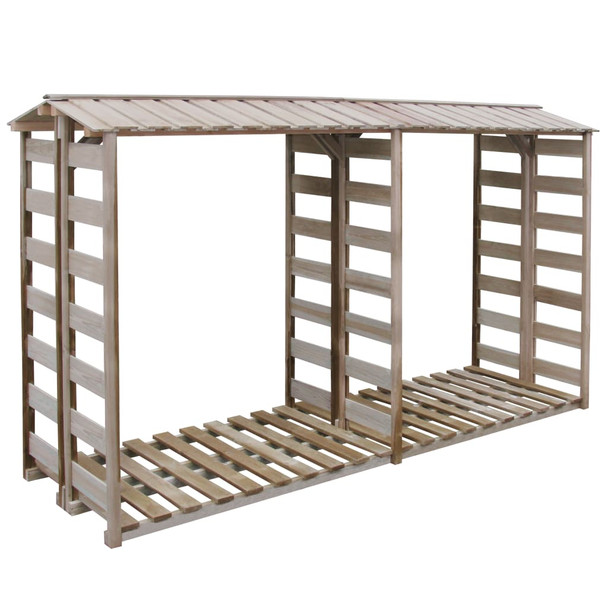 Spremište za drva 300 x 90 x 176 cm od impregnirane borovine 43330