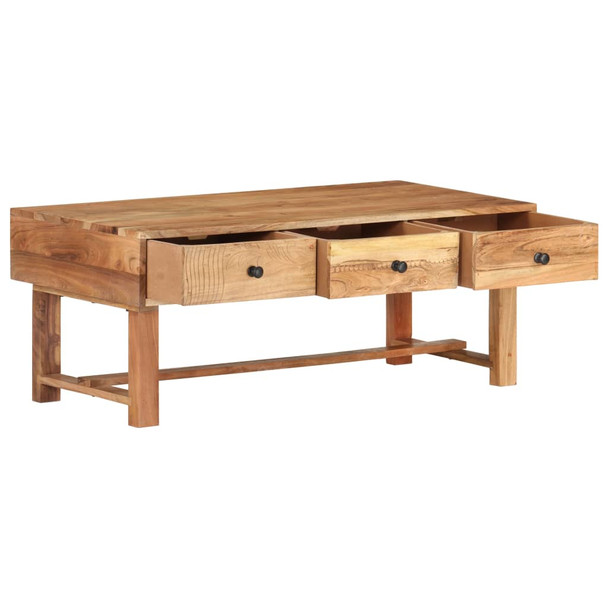 Stolić za kavu 100 x 50 x 40 cm od masivnog drva bagrema 322669