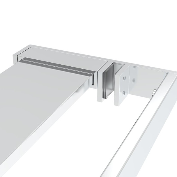 Polica za stijenku tuš-kabine kromirana 100 cm aluminijska 153622