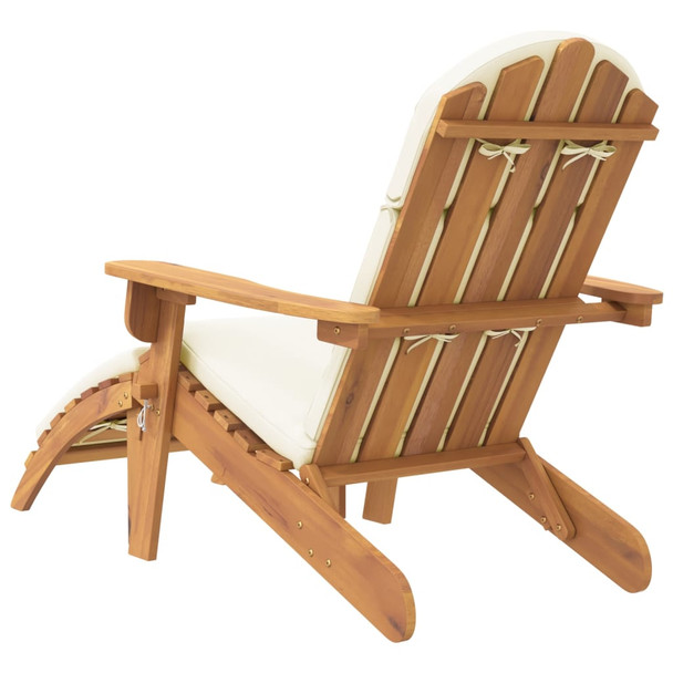 Vrtna stolica Adirondack s osloncem za noge od drva bagrema 360033