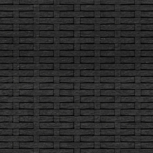 Srednje vrtne sofe s jastucima 2 kom crne od poliratana 362332