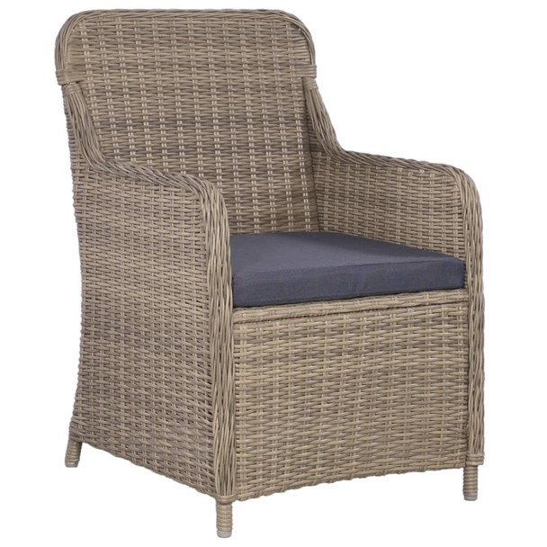 3-dijelni vrtni blagovaonski set smeđi 3067723