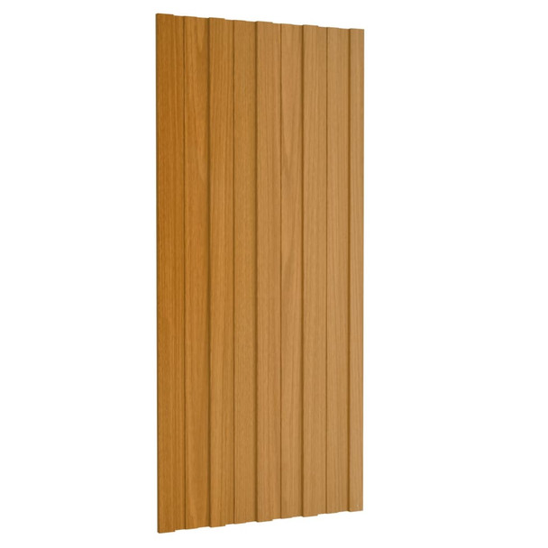Krovni paneli 36 kom od pocinčanog čelika boja drva 100 x 45 cm 317220
