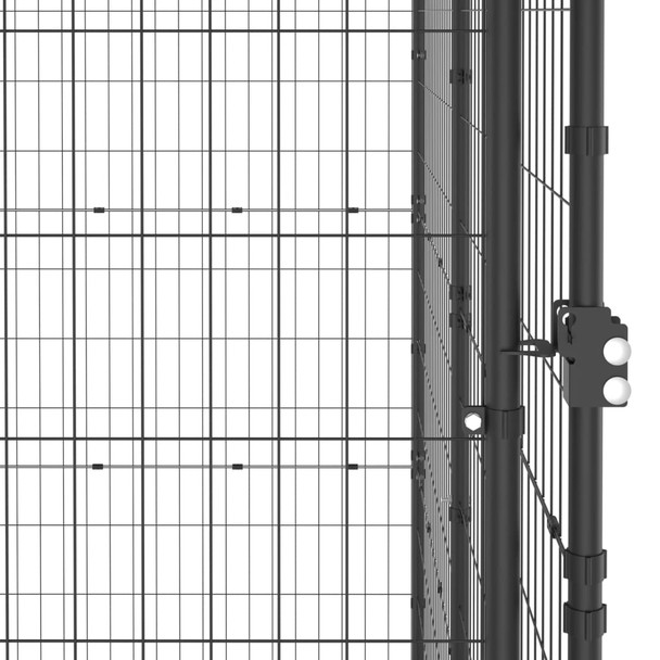 Vanjski kavez za pse s krovom čelični 29,04 m² 3082259