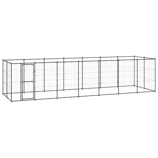 Vanjski kavez za pse čelični 16,94 m² 3082300