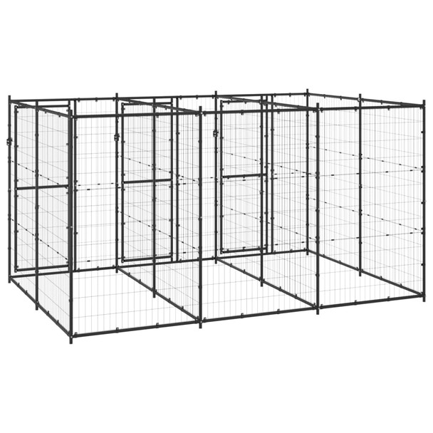 Vanjski kavez za pse čelični 7,26 m² 3082261