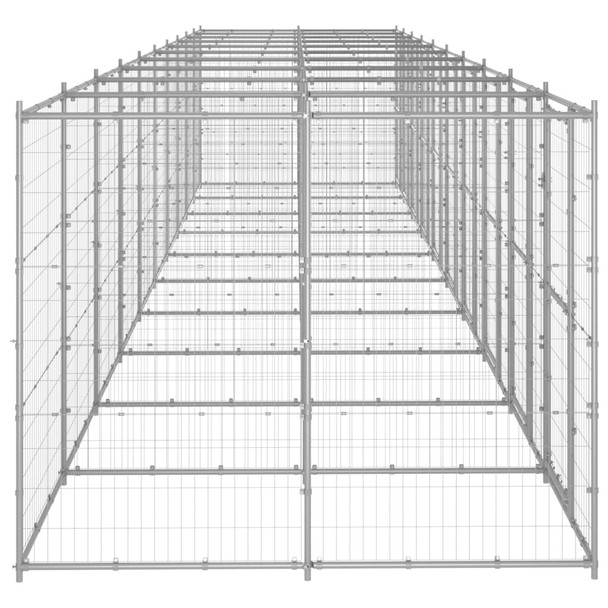 Vanjski kavez za pse od pocinčanog čelika 24,2 m² 3082290