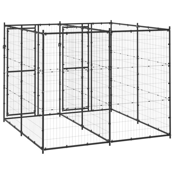 Vanjski kavez za pse čelični 4,84 m² 3082260