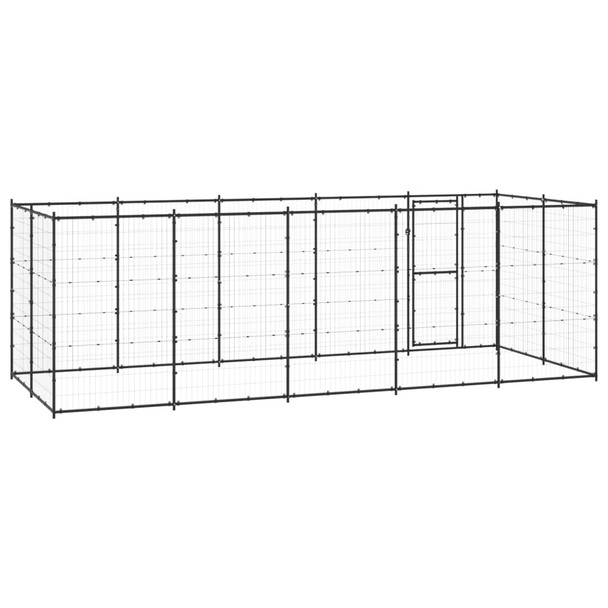 Vanjski kavez za pse čelični 12,1 m² 3082299