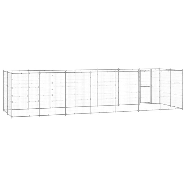 Vanjski kavez za pse od pocinčanog čelika 16,94 m² 3082310