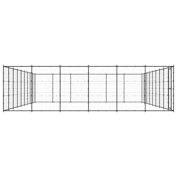 Vanjski kavez za pse čelični 65,34 m² 3082326
