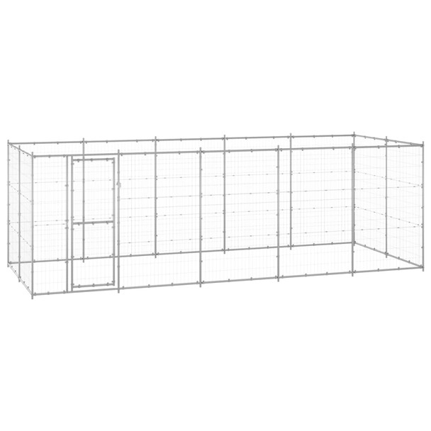 Vanjski kavez za pse od pocinčanog čelika 12,1 m² 3082309