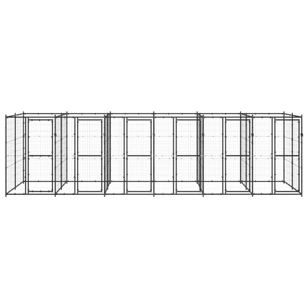 Vanjski kavez za pse čelični 14,52 m² 3082264