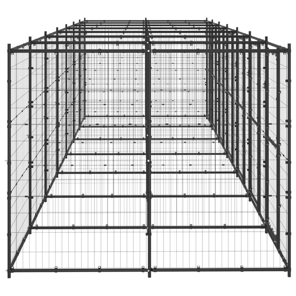 Vanjski kavez za pse čelični 16,94 m² 3082265