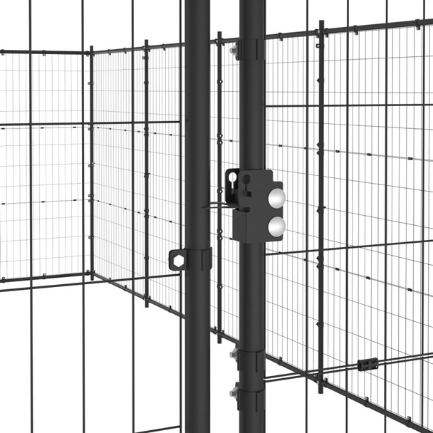 Vanjski kavez za pse čelični 21,78 m² 3082323