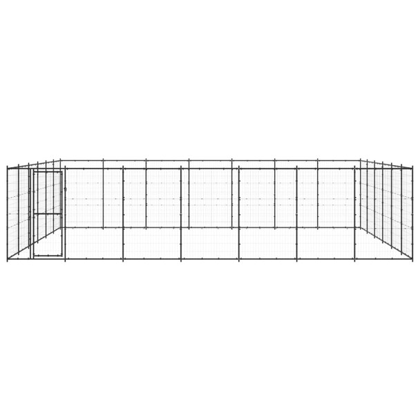 Vanjski kavez za pse čelični 50,82 m² 3082325