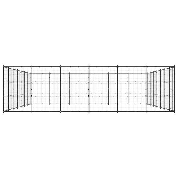 Vanjski kavez za pse čelični 50,82 m² 3082325