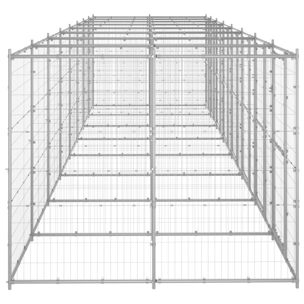 Vanjski kavez za pse od pocinčanog čelika 19,36 m² 3082288