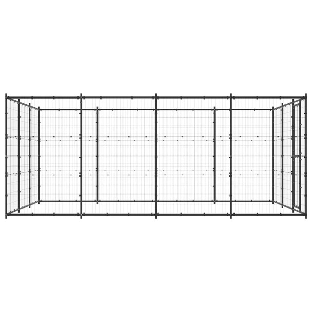 Vanjski kavez za pse čelični 14,52 m² 3082313