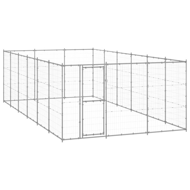 Vanjski kavez za pse od pocinčanog čelika 21,78 m² 3082328