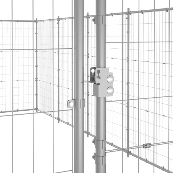 Vanjski kavez za pse od pocinčanog čelika 21,78 m² 3082328