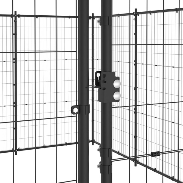 Vanjski kavez za pse čelični 53,24 m² 3082317