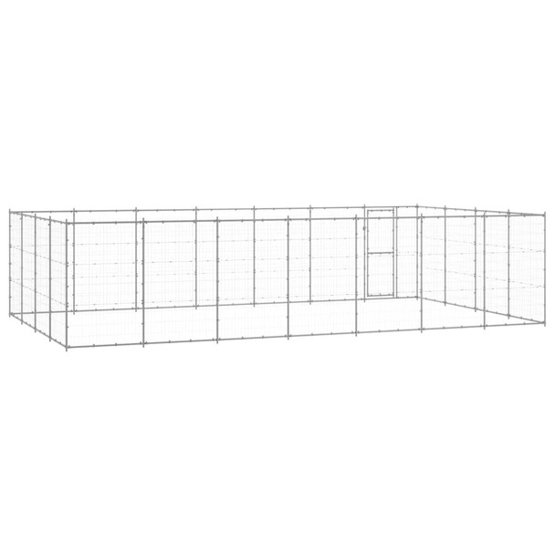 Vanjski kavez za pse od pocinčanog čelika 33,88 m² 3082320