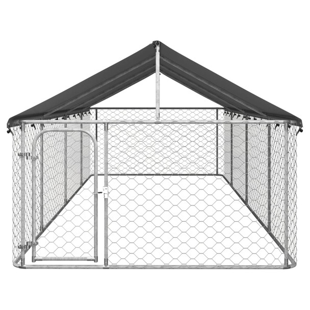Vanjski kavez za pse s krovom 600 x 200 x 150 cm 171500