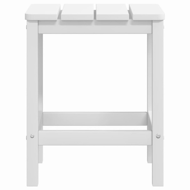 Vrtne stolice Adirondack sa stolićem HDPE bijele 3095704
