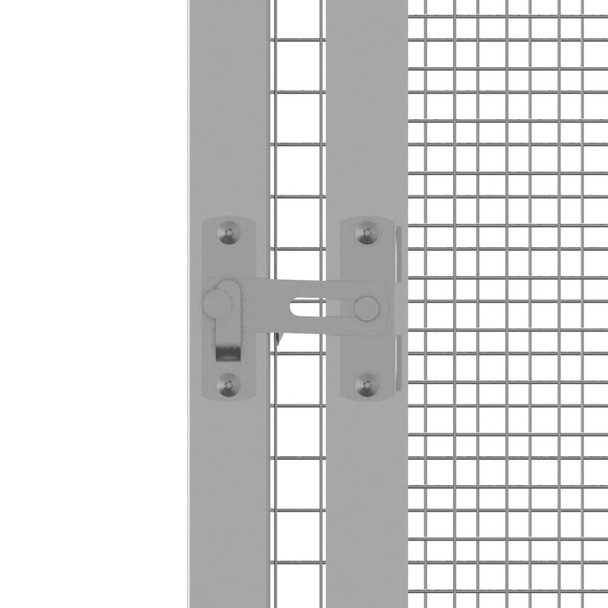 Kavez za ptice sivi 213,5x217,5x211,5 cm od pocinčanog čelika 171552