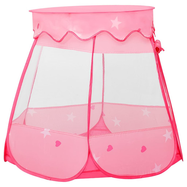 Dječji šator za igru s 250 loptica ružičasti 102 x 102 x 82 cm 3107724