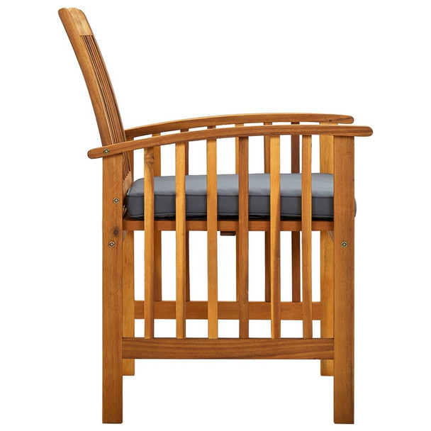 Vrtne blagovaonske stolice od drva bagrema 6 kom s jastucima 3120448
