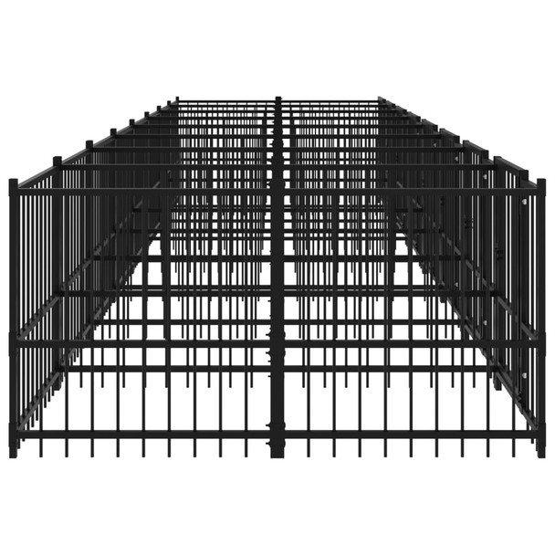 Vanjski kavez za pse čelični 15,02 m² 3124585