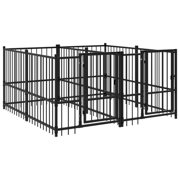 Vanjski kavez za pse čelični 3,75 m² 3124579