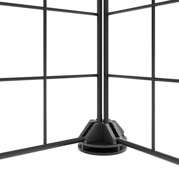 Kavez za kućne ljubimce s 8 panela crni 35 x 35 cm čelični 3114049