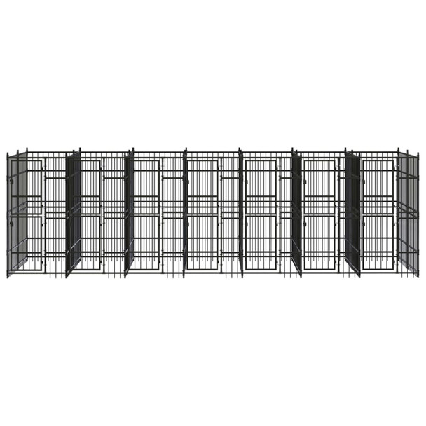 Vanjski kavez za pse čelični 12,9 m² 3097942