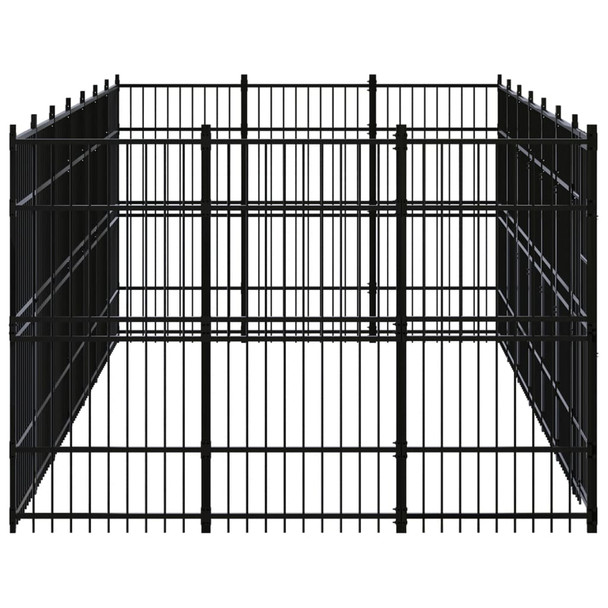 Vanjski kavez za pse čelični 19,35 m² 3097978